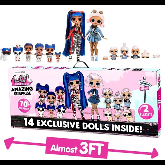 L.O.L. Surprise! Amazing Surprise with 14 Dolls 70+ Surprises & 2 Playsets LOL - Picture 2 of 10